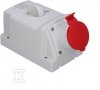 Gniazdo natynkowe OPTIMA-COMBI 3P+N+E 16A + 230V z przełącznikiem L-0-P .1657-1FNR 513